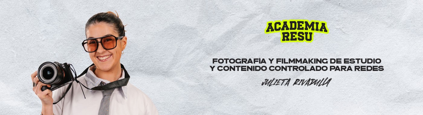 Curso de Fotografía y Filmmaking de Estudio y Contenido Controlado para Redes